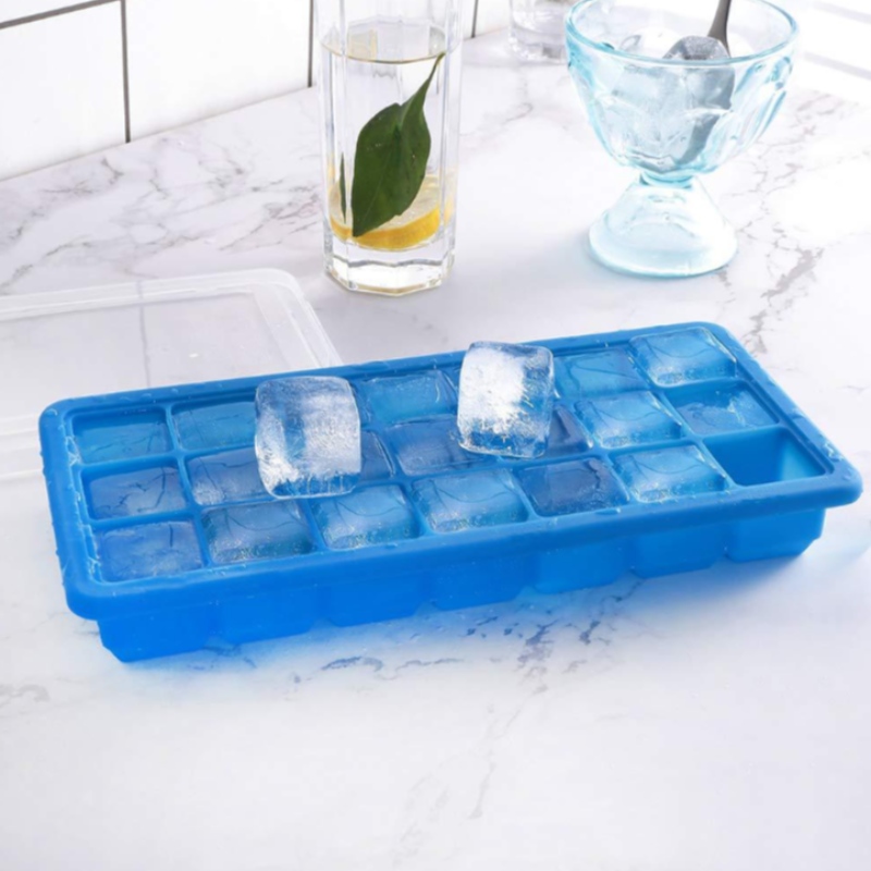 Силикагел 21 ледена решетка домакински леден блок 21 калъф с покриваща форма, замразена спомагателна кутия за лед решетка може да бъде персонализирана с етикет